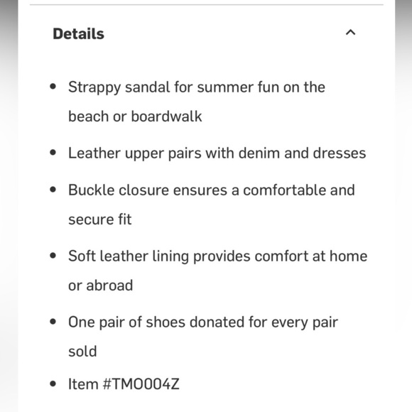 TOMS Sicily Black Canvas Denim Sandals Size (9W) - Picture 2 of 5